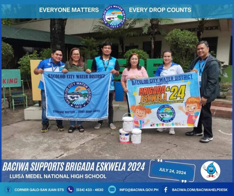 BACIWA Supports Brigada Eskwela 2024!