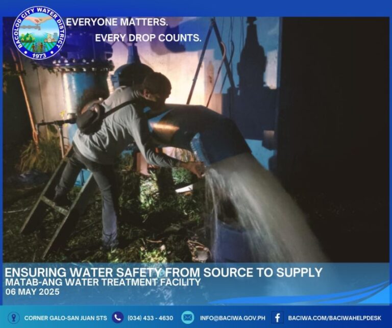 BACIWA Ensures Safe, Clean Water Through Regular Quality Tests