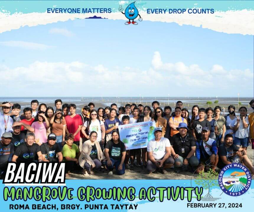 BACIWA MANGROVE GROWING ACTIVITY: Roma Beach, Brgy. Punta Taytay