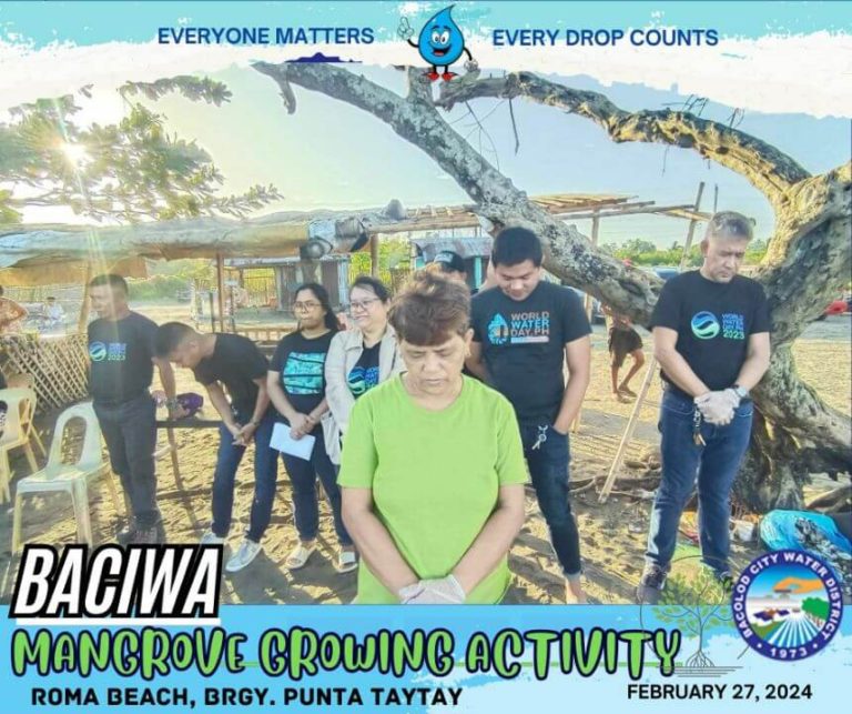 BACIWA MANGROVE GROWING ACTIVITY: Roma Beach, Brgy. Punta Taytay