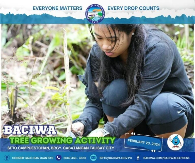 BACIWA TREE GROWING ACTIVITY: Sitio Campuestohan, Brgy. Cabatangan, Talisay City