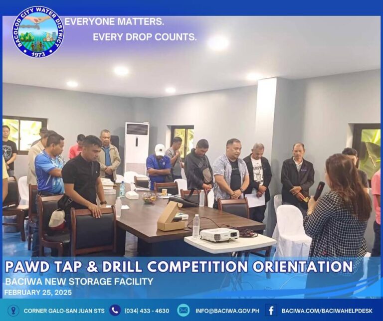 PAWD Tap and Drill Competition Orientation Held at BACIWA